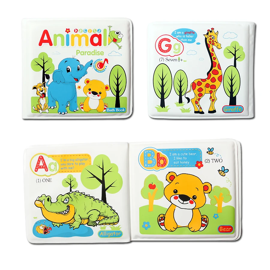 Квадратные детские книжки для ванны водонепроницаемые книги ванной игрушки в