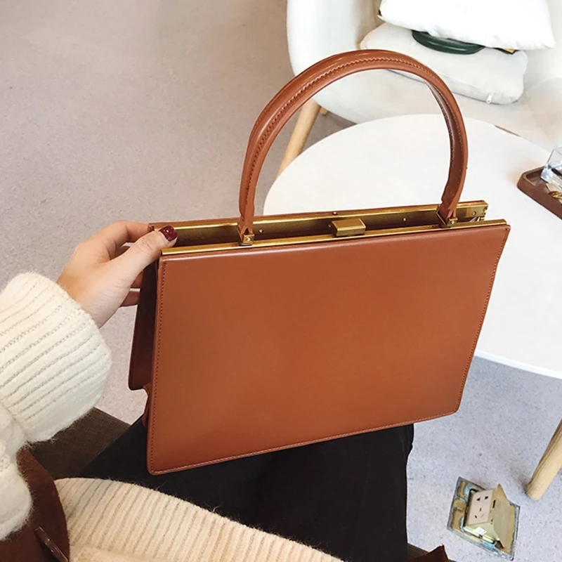 

Pu Leather Handbag Ladies Fashion Purses Vintage Big Clip Women Handbags Designer Casual Female Large Capacity Tote Luxury