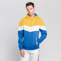 2021 new european and american mens color blocking and color contrast fashion sweater mens and womens leisure sports top