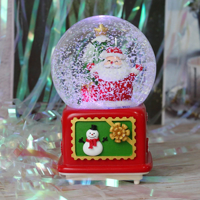 Рождественские украшения аксессуары музыкальная шкатулка хрустальный шар