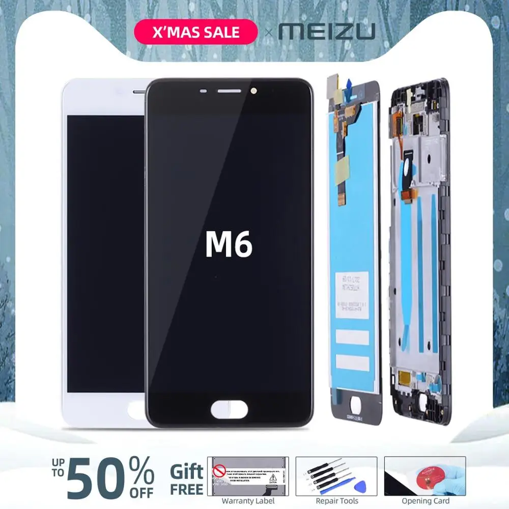 5,2 '' ЖК-дисплей для MEIZU M6, ЖК-дисплей, сенсорный экран, дигитайзер с рамкой для Meizu M6 M711H M711M M711Q, ЖК-замена