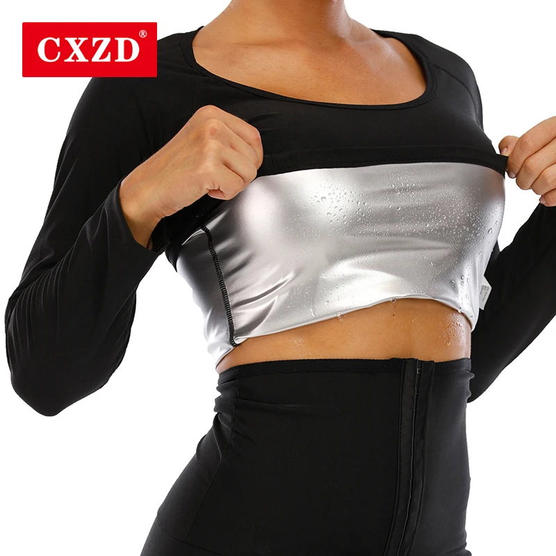 CXZD Лидер продаж формирователь тела с длинным рукавом Топ сауны горячий пот