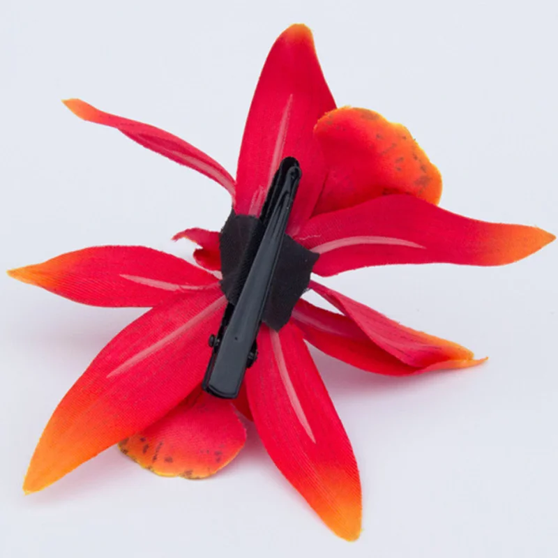 Популярные заколки для волос с имитацией двойного Cymbidium цветок орхидеи модная