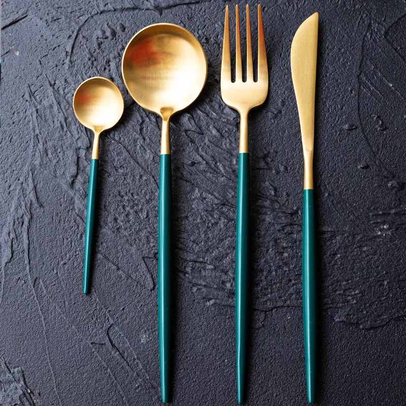 Набор столовых приборов из нержавеющей стали в скандинавском стиле 304|Столовые