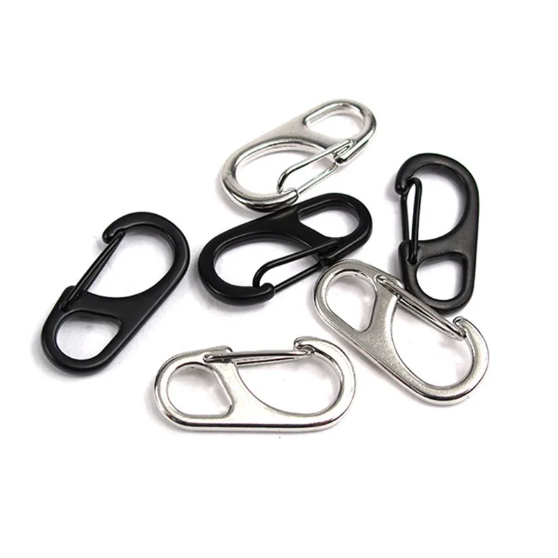 Простой мини-карабин из сплава D-типа 5 шт./лот подвесная Пряжка брелок быстрый