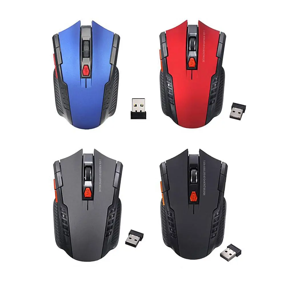 Gaming Mouse Wireless Optical 1600DPI 2.4G Ergonomic Gamer USB Receiver Mause For PC Laptops игровая мышь | Компьютеры и