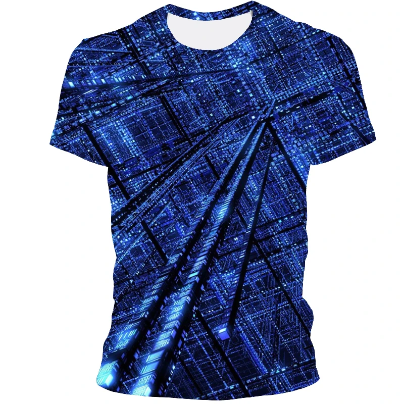 

Summer 2021 New Urban Landscape 3d Printed T-shirt