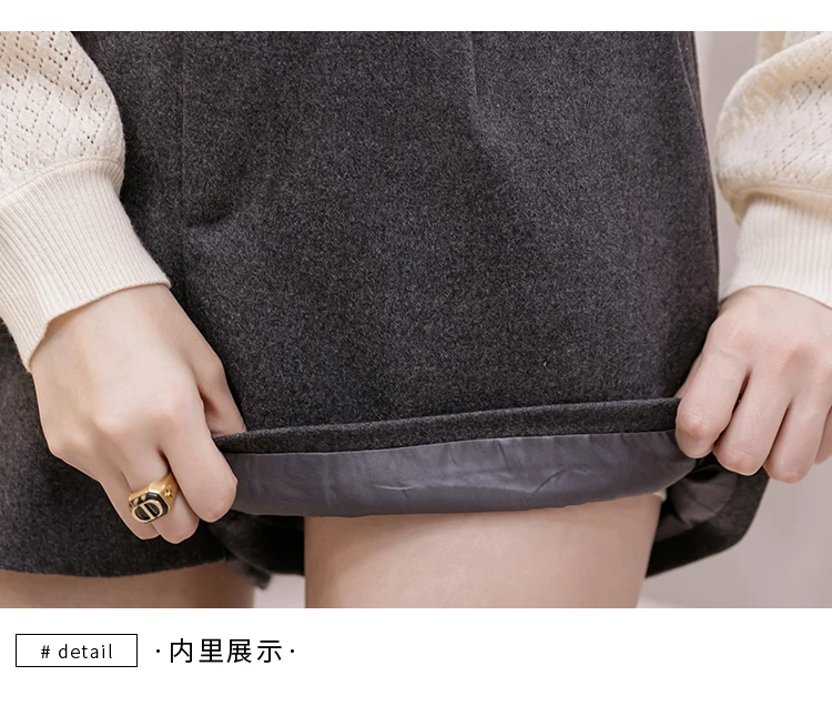 

Fashion Korean Irregular High Waist Solid Women Woolen Shorts 2020 Autumn Winter Buttons Booty Shorts Ladies Elegant Short Pant