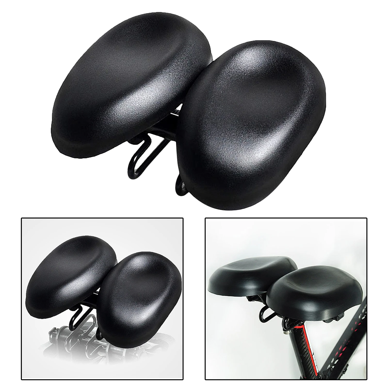 

Bicycle Cushion Pad Wide Easy Seat Comfortable Dual-pad Saddle Bike No Pressure Mountain Bike Cushion Bike Seat Cycling
