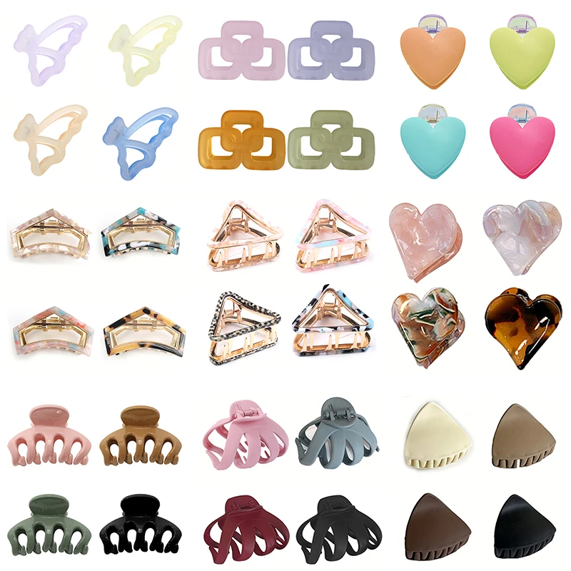 

67 стилей Элегантные Заколки для волос заколка-зажим желеобразные цвета акриловый Краб для конского хвоста заколка для волос для девочек ак...