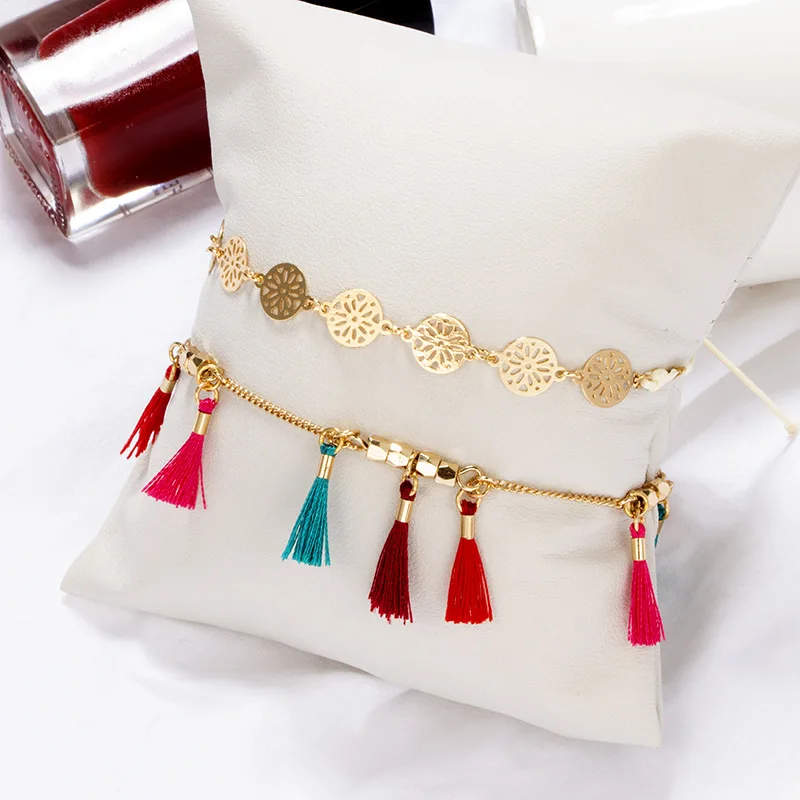 Винтажные браслеты на ногу для женщин ножные ювелирные украшения ног в