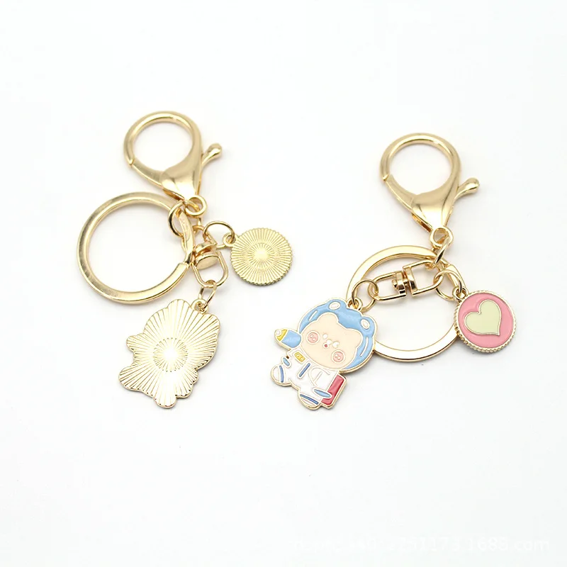 

Cute Cartoon Bear Bunny Anime Kuromied Pendant Keychain Holder Key Chain Car Keyring Mobile Phone Bag Hanging Jewelry Gifts
