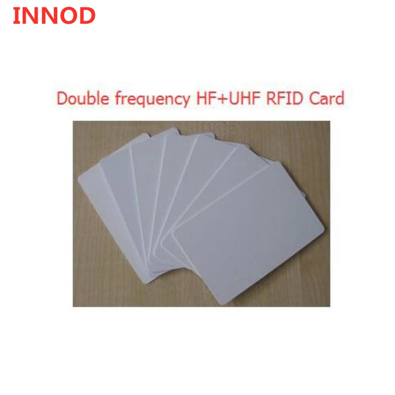 Смарт карта на большие расстояния двойная пассивная UHF + HF метка Двухчастотная rfid