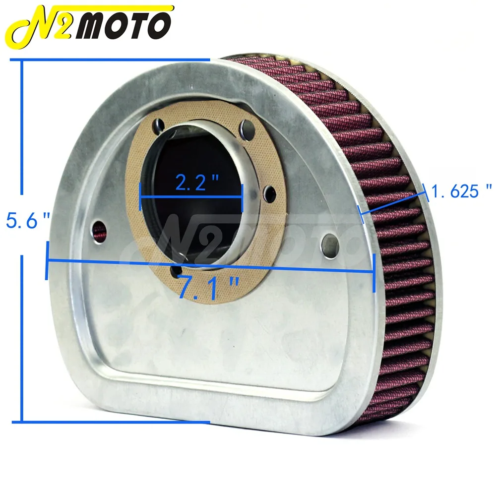 Красный воздушный очиститель мотоциклов фильтр очистка впускного отверстия для