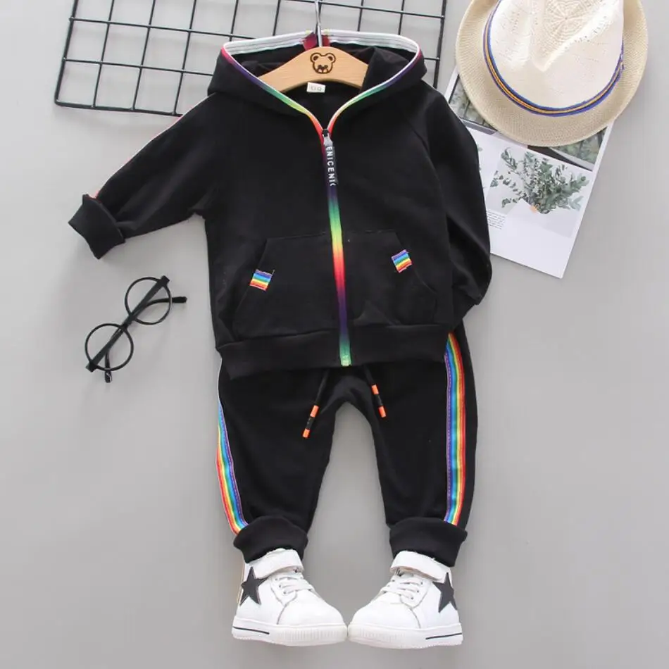 Children Clothing 2021 Spring Autumn Toddler Boys Clothes Hoodies Jacket +Pants Outfits Kids Sport Suits For Set | Детская одежда и