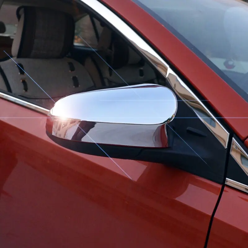 

ABS Chrome For Toyota Aygo 2014 2015 2016 2017 2018 2019 accessories Car Side Door rearview mirror cover trim car styling 2pcs