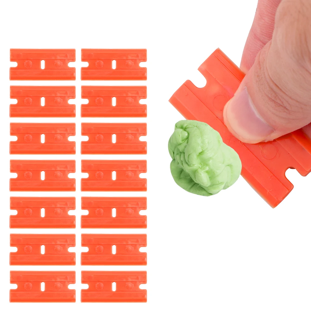 LEEPEE Window Glass Clean Scraper Car Wrap Sticker Squeegee Double Edged Plastic Razor Blade Lable Glue Remover | Автомобили и