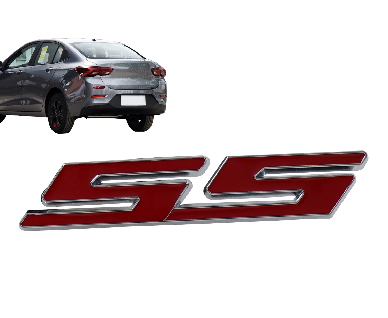 Красный SS для Chevy Impala Camaro бампер крыло крышка багажника эмблема наклейка|Наклейки