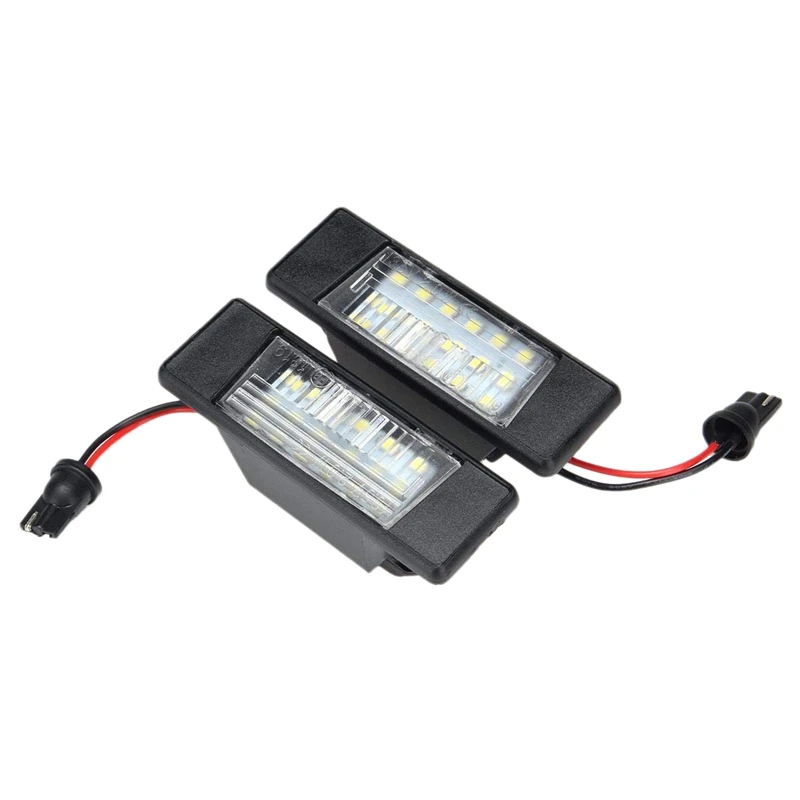 DHBH 2Pcs автомобиль 18 светодиодов номерные знаки пластиковые для Nissan Qashqai X Trail Juke
