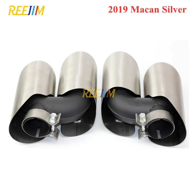 Пара наконечников глушителя наконечник выхлопной трубы для 14-18 Porsche Macan 2019