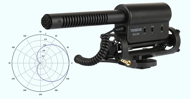 Высокое качество Takstar SGC-598 DV SLR камера Стиль Микрофон внешний микрофон для фотография интервью