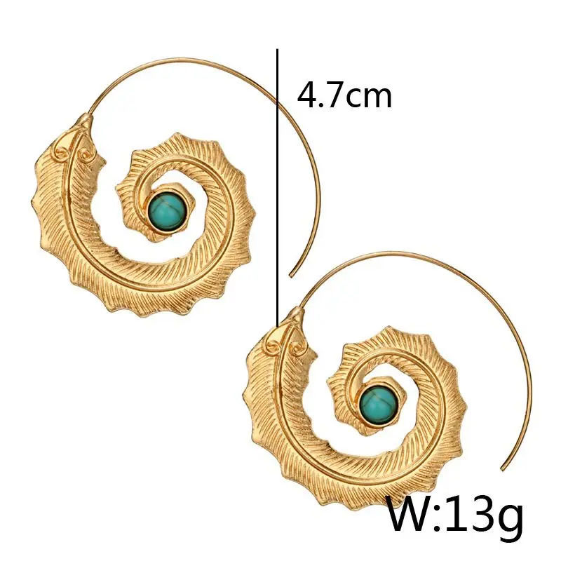 Новые горячие индийские спиральные листья с зелеными Стразы Висячие серьги для