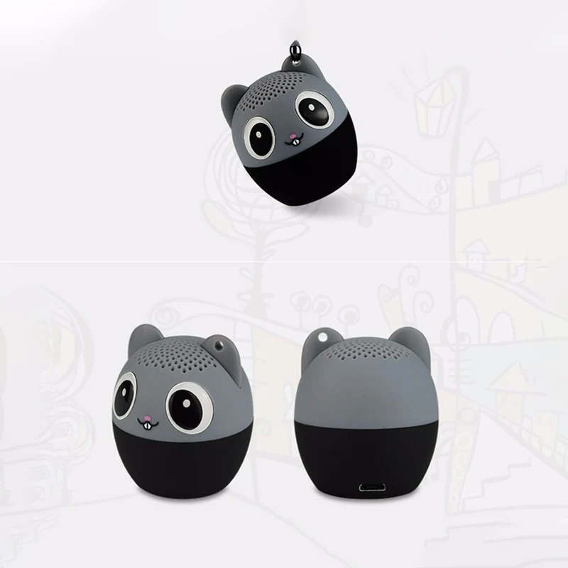 Мини животное Bluetooth динамик Портативный мультфильм открытый музыкальный плеер Stero Lound Динамик s сабвуфер громкой связи беспроводной динамик s