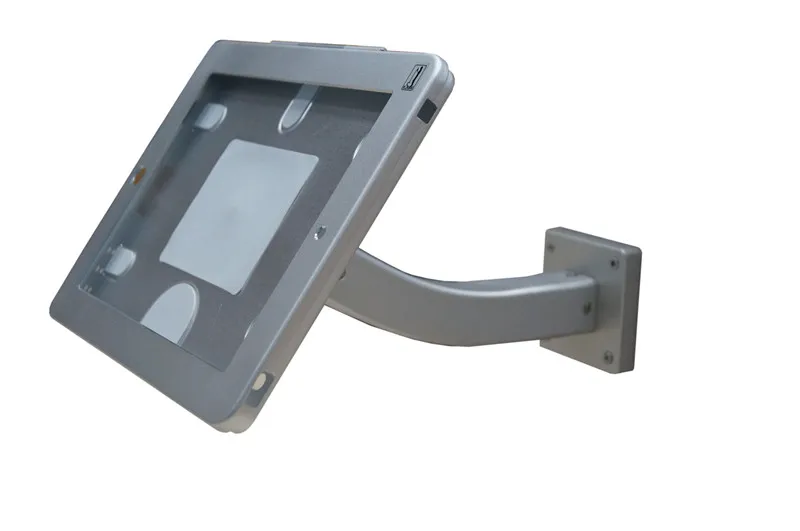Economici Tablet Di Sicurezza Serratura Del Supporto Del Display Supporto Di Montaggio A Parete Staffa Di Caso Anti-furto Dispositivo IPad2/3/4 Con In Metallo Con Serratura Caso E La Chiave