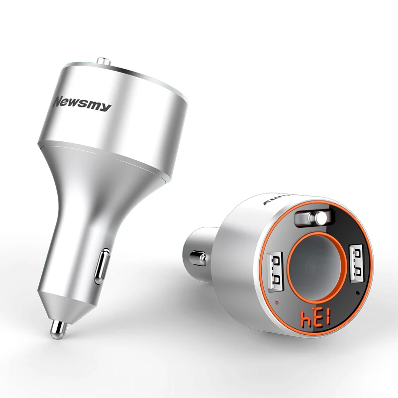 Автомобильный MP3 Bluetooth U дисковый плеер Newsmy C66 2 USB порта FM радио телефонная связь