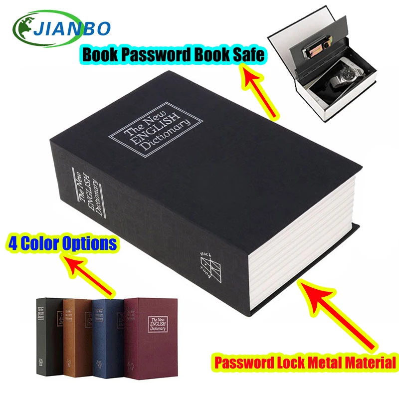 

Safe Box Piggy Bank Secret Book For Coin Money Stash Security Hidden Safes Cash Money Storage Jewellery Digital Password Locker