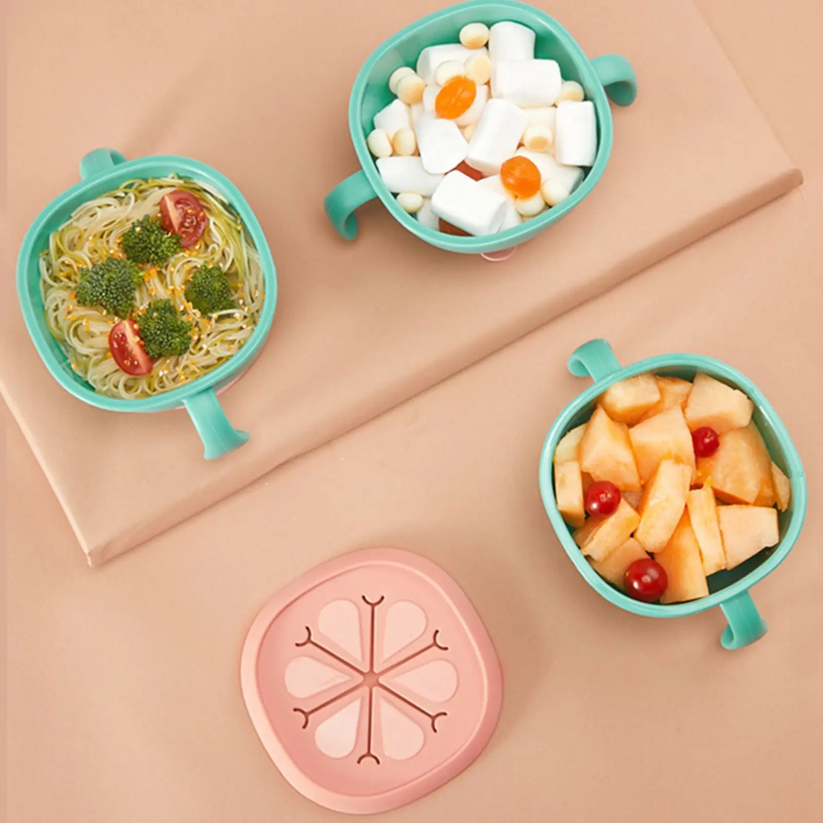 

3in1 для детских бутылочек, снэк-чаша для супа с трубочкой, Обучающие Детские силиконовые миски всасывания чаша Дверная ручка посуда новорожд...