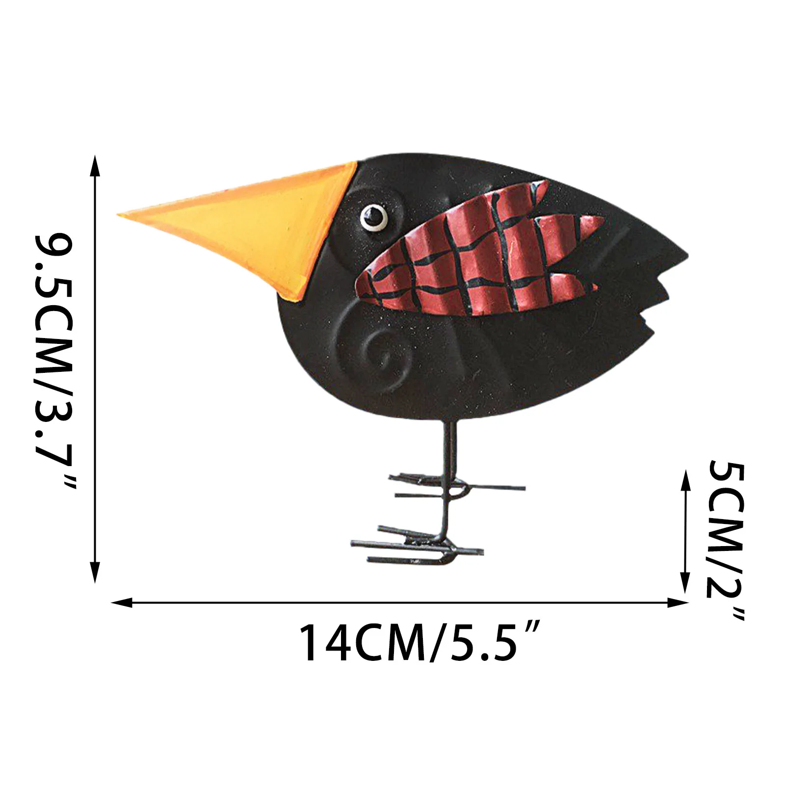 

1PC Creative Crow Shape Cartoon Animal Desktop Home Decoration Ornaments decoracin de habitacin