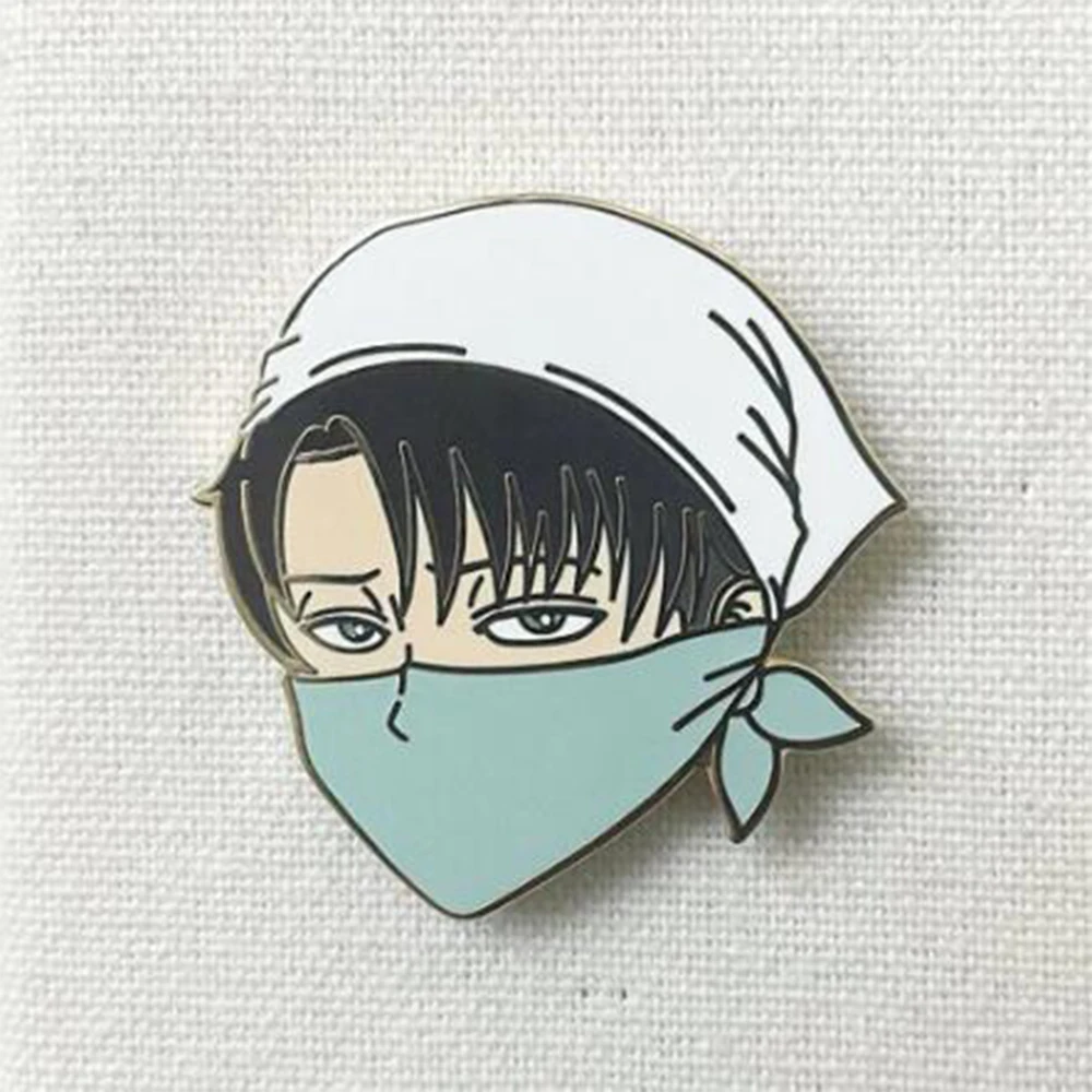 

LEVI & MIKASA Ackerman Attack on Titan AOT Hard Enamel Pin Hard Enamel Pins Brooch Fashion Badge Backpack Decor Jewelry Gifts