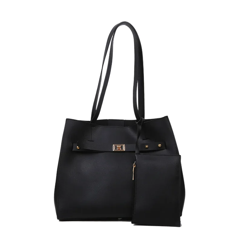 

Simple and popular new fashion large capacity mother and child shoulder bag retro Joker tote bag