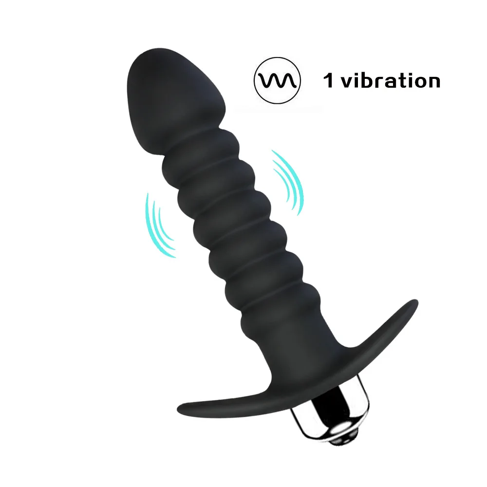 

Waterproof Design Thread Vibration Silicone Butt Plug Wireless Massager, Handheld Electric Clitoris Stimulation Adult Game Toys