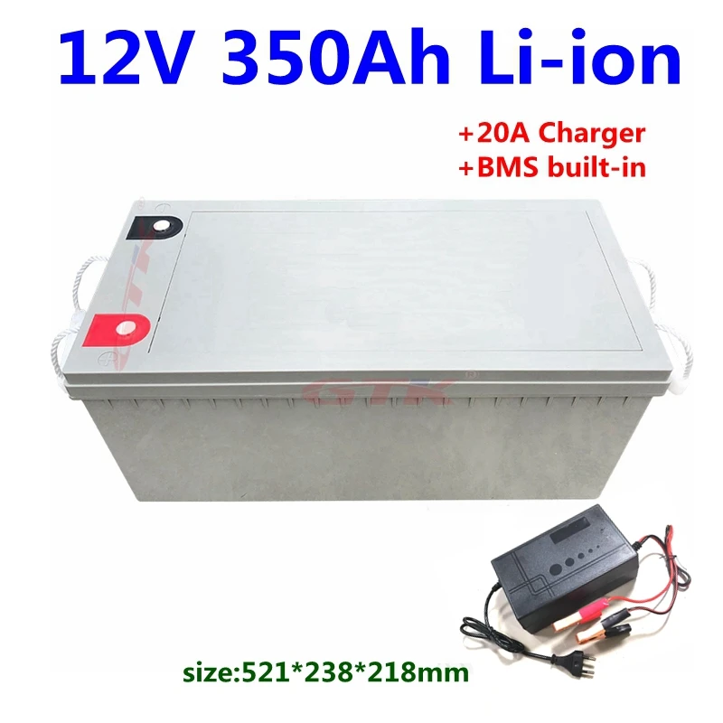 Перезаряжаемый литий-ионный аккумулятор с защитой от воды 12 В 350 А/ч bms 200 А для