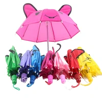 luckdoll cute colorful umbrellas fit 18 inch american doll accessories girls toysgenerationbirthday gift