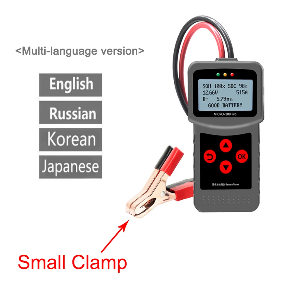 

Цифровой тестер аккумуляторов TUFTM MICRO-200PRO 12В 24В