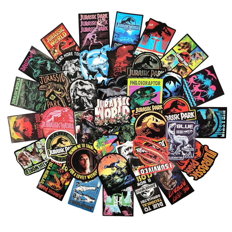 75 наклеек для классического фильма Парк Юрского периода граффити наклейки
