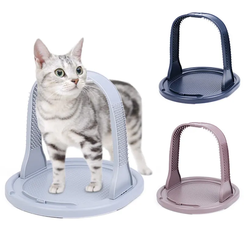 Щетка чесалка для кошек удобная груминга со съемным мехом|Уход за кошками| |