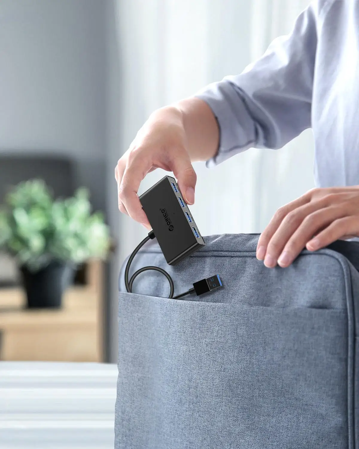 ORICO usb хаб с микро USB Мощность Порты и разъёмы несколько 4 3 0 высокоскоростной