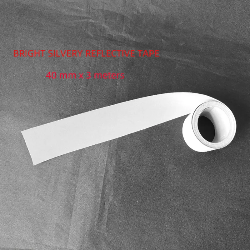 

1/2/3/4/5/10 см яркая серебристая светоотражающая лента высокой видимости для пришивания сумок для одежды для безопасности видимости