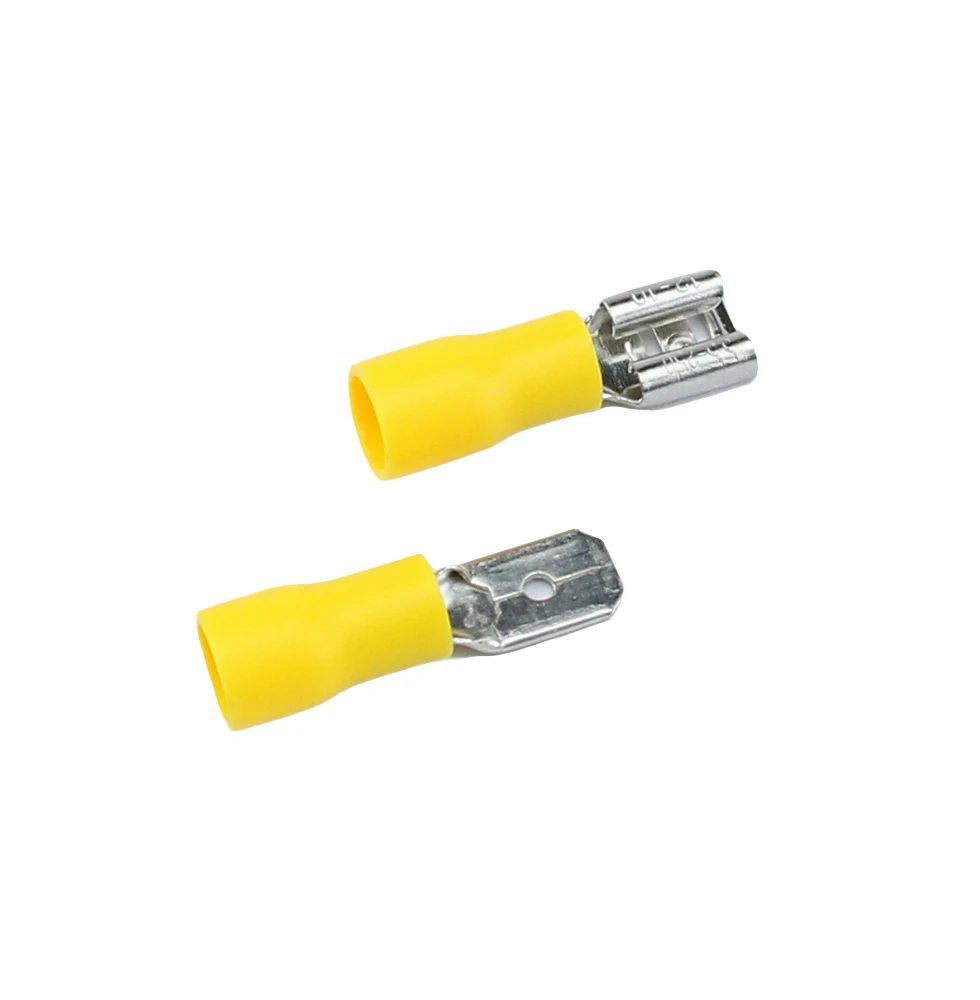 Разъемы для кабеля FDD 100-1 25 250 MDD1.25-250 мм красные гнездо + штекер изолированные