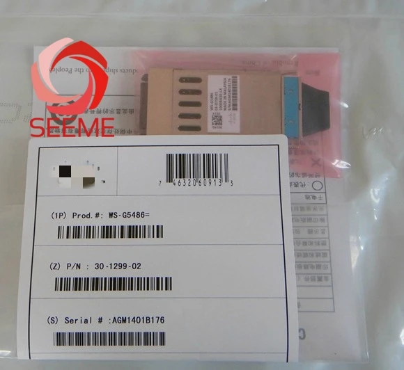 Оригинальный WS-G5486 = GBIC 1000BASE-LX 30-0703-04 AGC1643F09A одномодовый оптоволоконный для CISCO