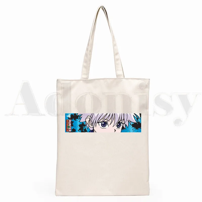 Hunter X Hxh Killua Zoldyck Сапожки в стиле хисока аниме сумки на плечо холст большой Ёмкость
