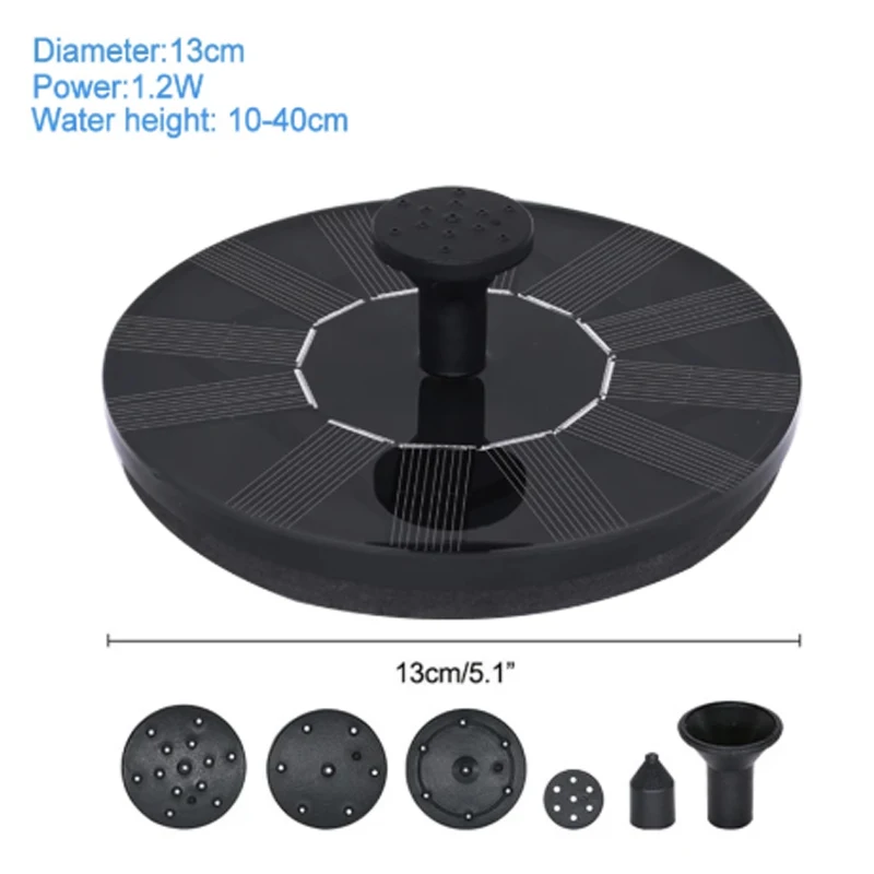 Комплект для полива фонтана Солнечная помпа погружная панельная панель с