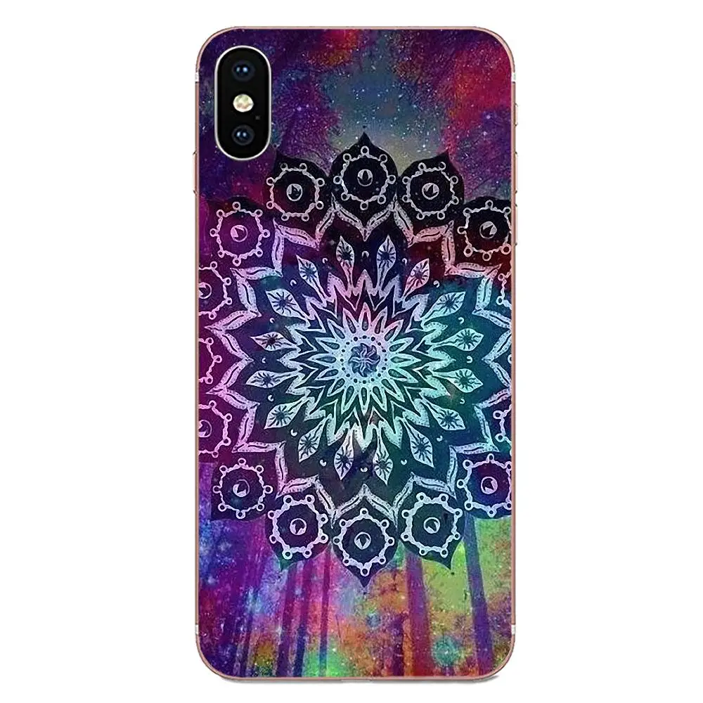 Термополиуретановый чехол с кружевом изображением цветка мандалы Цветочный