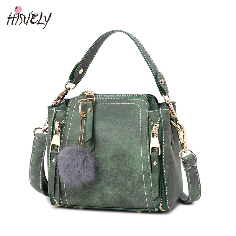 Новая Винтажная женская сумка из нубука модные аксессуары для волос через плечо