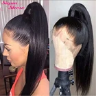 Парик Siyun Show 360, прямой, плотность 250, из детских волос, 360 натуральных волос