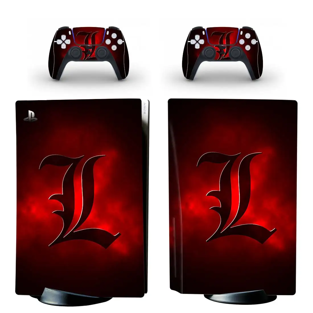 

Death Note PS5 Disc Skin Sticker for Playstation 5 Console & 2 Controllers Decal Vinyl Protective Disk Skins